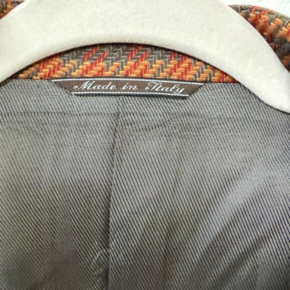 Gianfranco Ferre Cashmere Wool Blazer Houndstooth Italy Stanley Korshak 40 - Picture 5 of 11